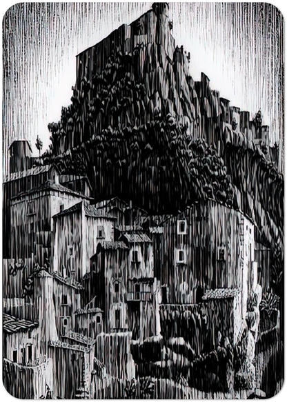 CERRO AL VOLTURNO ABRUZZI JANUARY 1930 1930 By MC Escher Pack of 10 Post Cards | MC Escher Post Cards | A6 (10.5 x 14.8 cm) - 4.1 x 5.8 inches