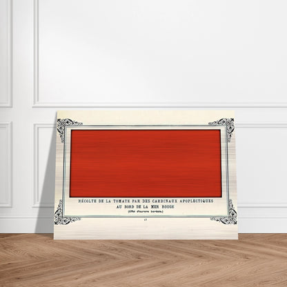 Apoplectic Cardinals Harvesting Tomatoes on the Shore of the Red Sea Study of the Aurora Borealis - Alphonse Allais Brushed Aluminum Print - 70x100 cm / 28x40 inches | Alphonse Allais Aluminum Print | Alphonse Allais Prints