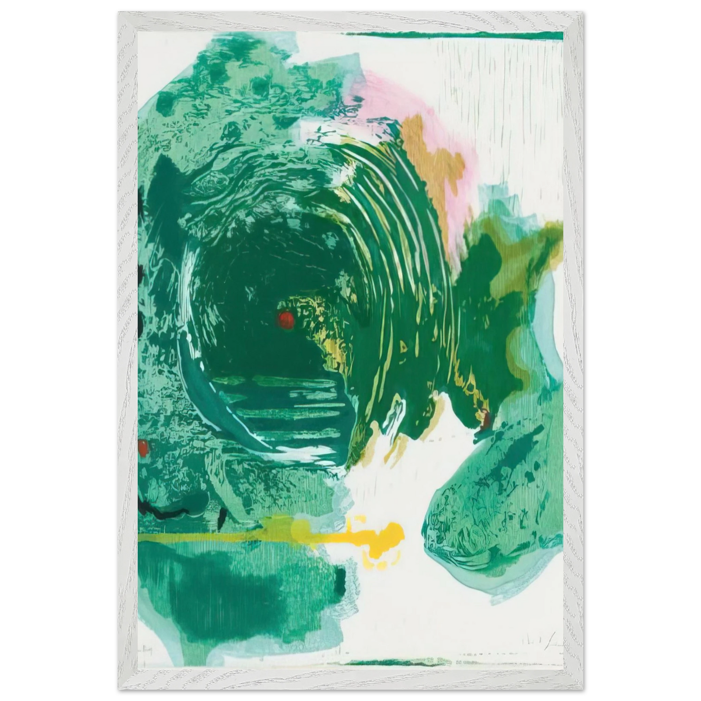 Helen Frankenthaler - Radius - 1993 Wall art - A2 (42 x 59.4  cm) - Premium Wooden Framed Poster With Fine Art Paper - Wood frame