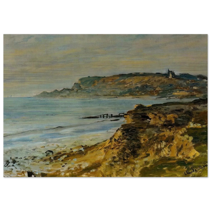 Cliff at Sainte-Adresse - claude monet Brushed Aluminum Print - 70x100 cm / 28x40 inches | claude monet Aluminum Print | claude monet Prints