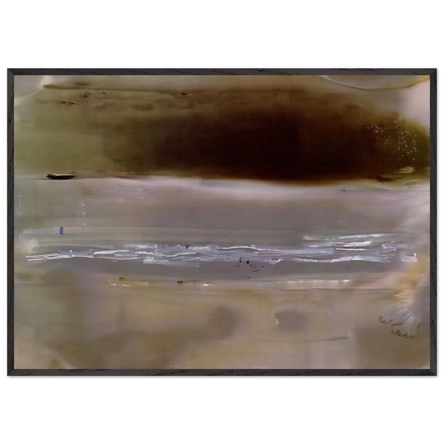 Helen Frankenthaler - Viewpoint II - 1979 Wall art - 28x43  cm / XL (11x17 inches) - Premium Wooden Framed Poster With Fine Art Paper - Black frame