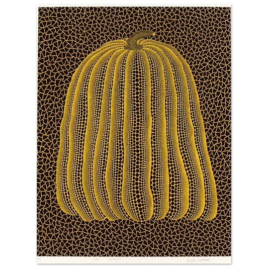 Yayoi Kusama - YELLOW PUMPKIN 1992 Fine Art Poster - 13x18 cm / 5x7 inches