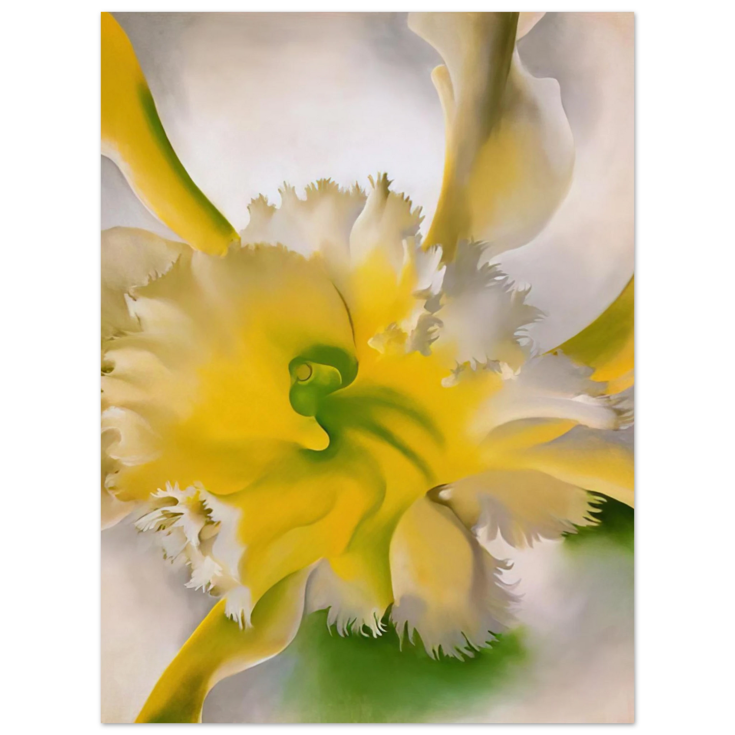Georgia O'Keeffe - An Orchid Fine Art Poster - 13x18 cm / 5x7 inches