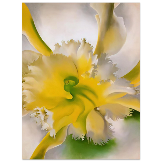 Georgia O'Keeffe - An Orchid Fine Art Poster - 13x18 cm / 5x7 inches