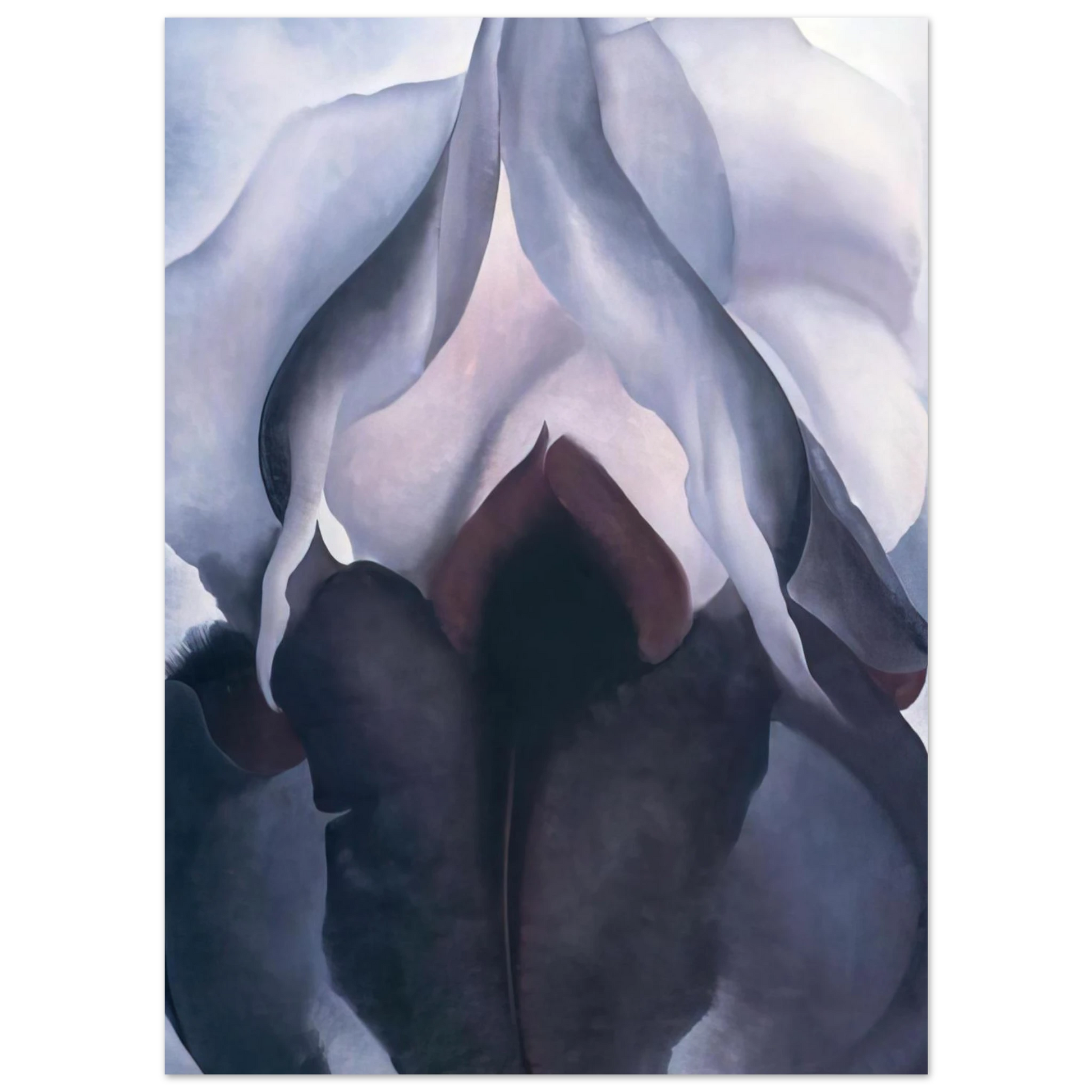 Georgia O'Keeffe - Black Iris III Fine Art Poster - 40x60 cm / 16x24 inches