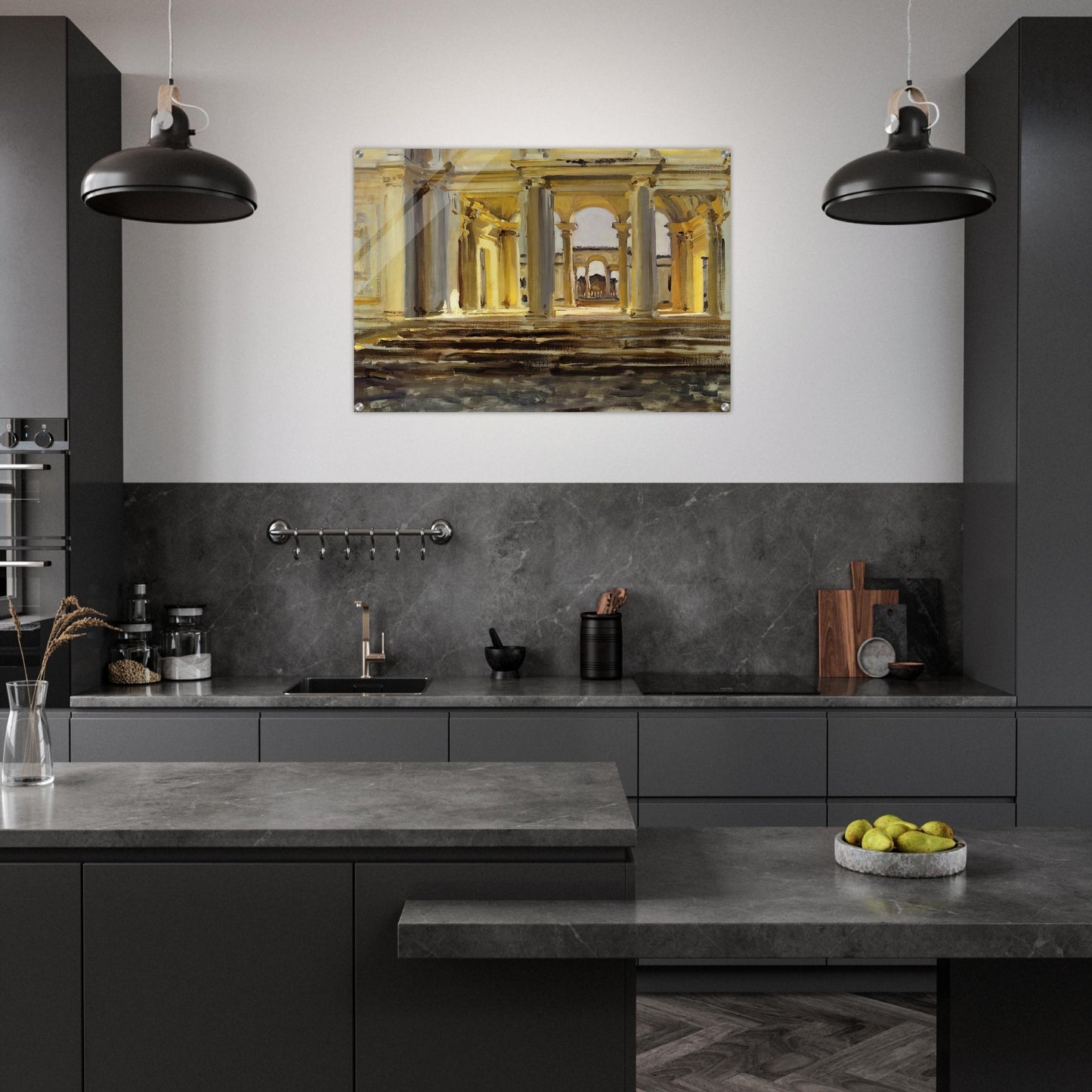 Villa Papa Giulla - John Singer Sargent Acrylic Print - 70x100 cm / 28x40″ inches