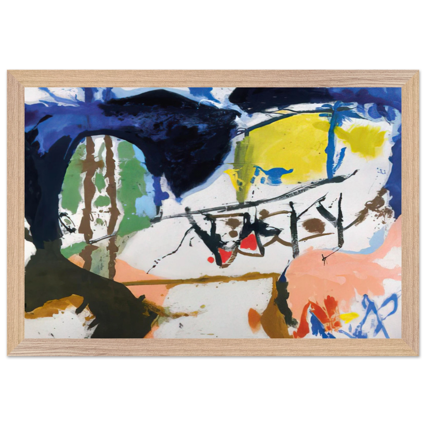 Helen Frankenthaler - Acres - 1959 Wall art - 70x100 cm / 28x40 inches - Fine Art Poster - -