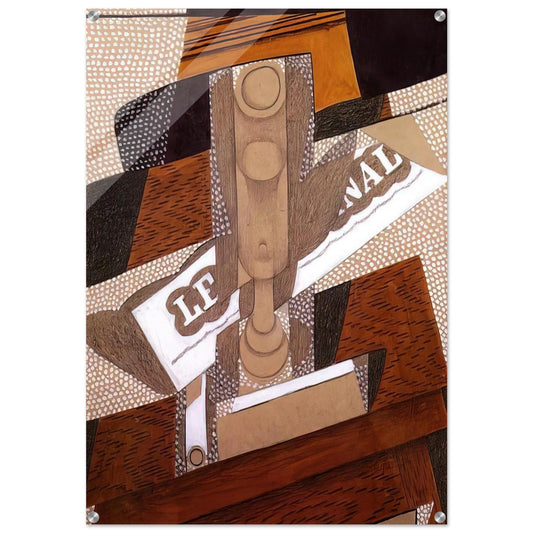 THE PIPE 1916 - Juan Gris Acrylic Print - 70x100 cm / 28x40″ inches