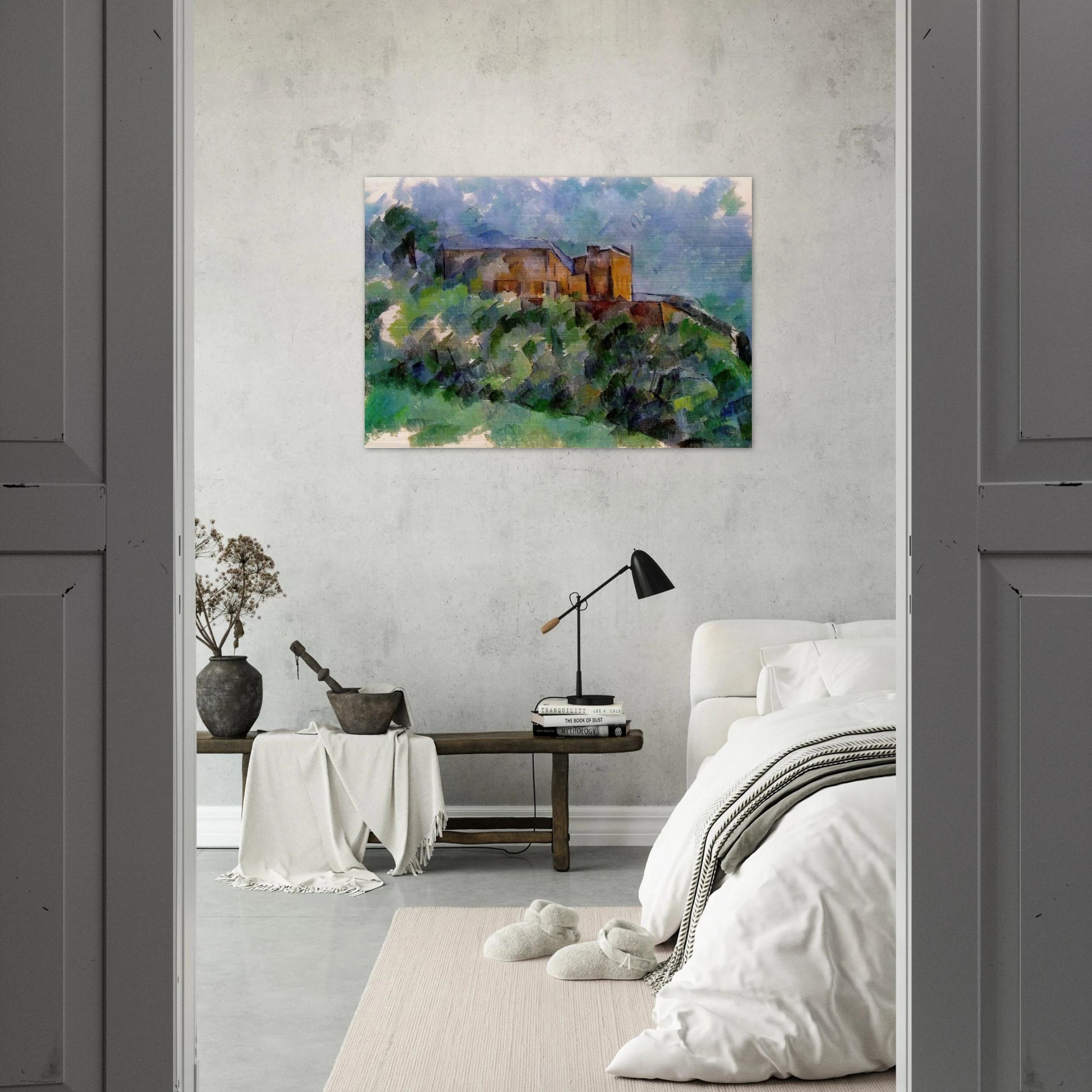 Chateau Noir - Paul Cézanne Brushed Aluminum Print - 70x100 cm / 28x40 inches | Paul Cézanne Aluminum Print | Paul Cézanne Prints