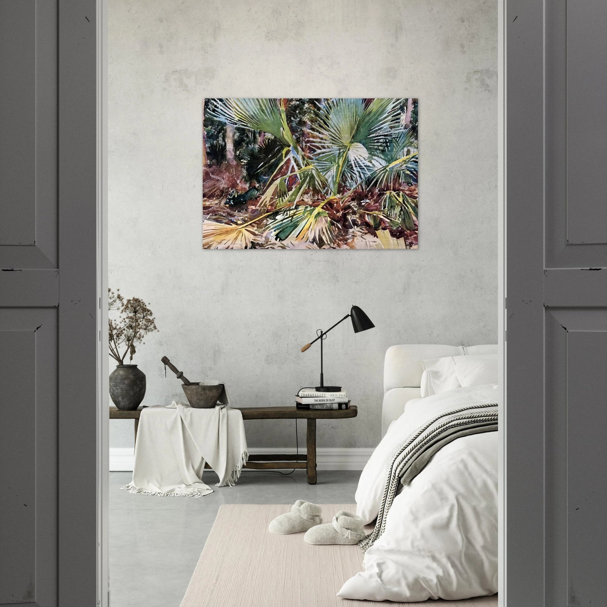 Palmettos, Florida - John Singer Sargent Brushed Aluminum Print - 70x100 cm / 28x40 inches | John Singer Sargent Aluminum Print | John Singer Sargent Prints