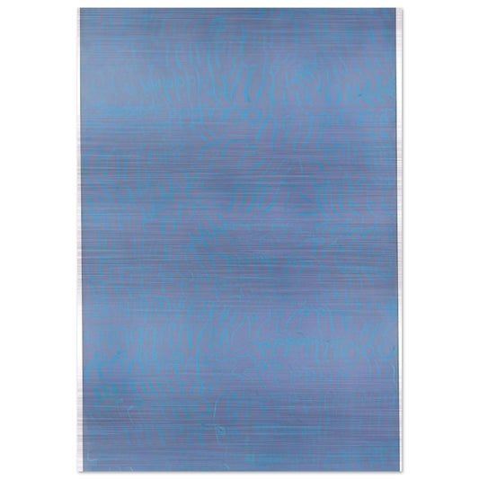 Azzurro turchese - 1964 - Carla Accardi Brushed Aluminum Print - 70x100 cm / 28x40 inches | Carla Accardi Aluminum Print | Carla Accardi Prints