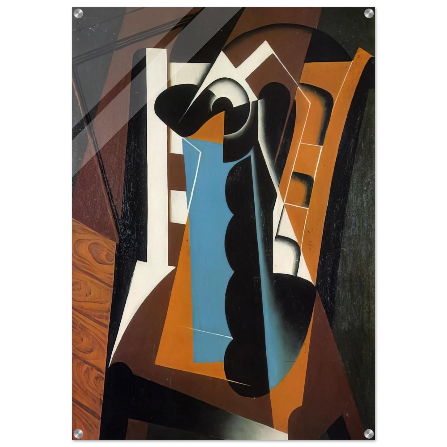 STILL LIFE ON A CHAIR 1917 - Juan Gris Acrylic Print - 70x100 cm / 28x40″ inches | Juan Gris Wall Art | Juan Gris Prints