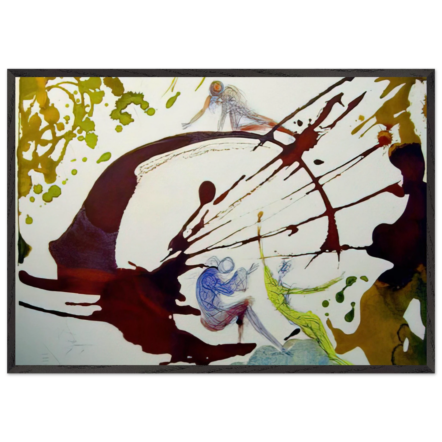 IN PRINCIPIODEUS CREAVIT 1964 - Salvador Dali Framed Art Print – Black Wooden Frame - Default Title - -Framed Art Print