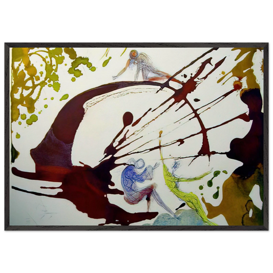 IN PRINCIPIODEUS CREAVIT 1964 - Salvador Dali Framed Art Print – Black Wooden Frame - Default Title - -Framed Art Print