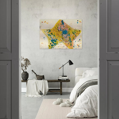Star - Sam Francis Brushed Aluminum Print - 70x100 cm / 28x40 inches | Sam Francis Aluminum Print | Sam Francis Prints