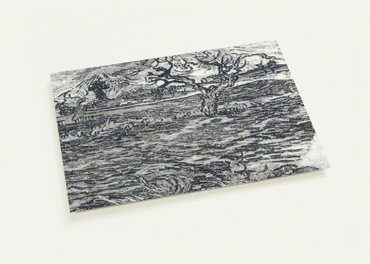 Landscape with Olive Tree and Mountains in the Background By Vincent van Gogh Pack of 10 Post Cards | Vincent van Gogh Post Cards | A6 (10.5 x 14.8 cm) - 4.1 x 5.8 inches