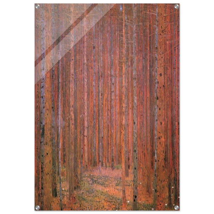 FIR FOREST I - Gustav Klimt Acrylic Print - 70x100 cm / 28x40″ inches | Gustav Klimt Wall Art | Gustav Klimt Prints