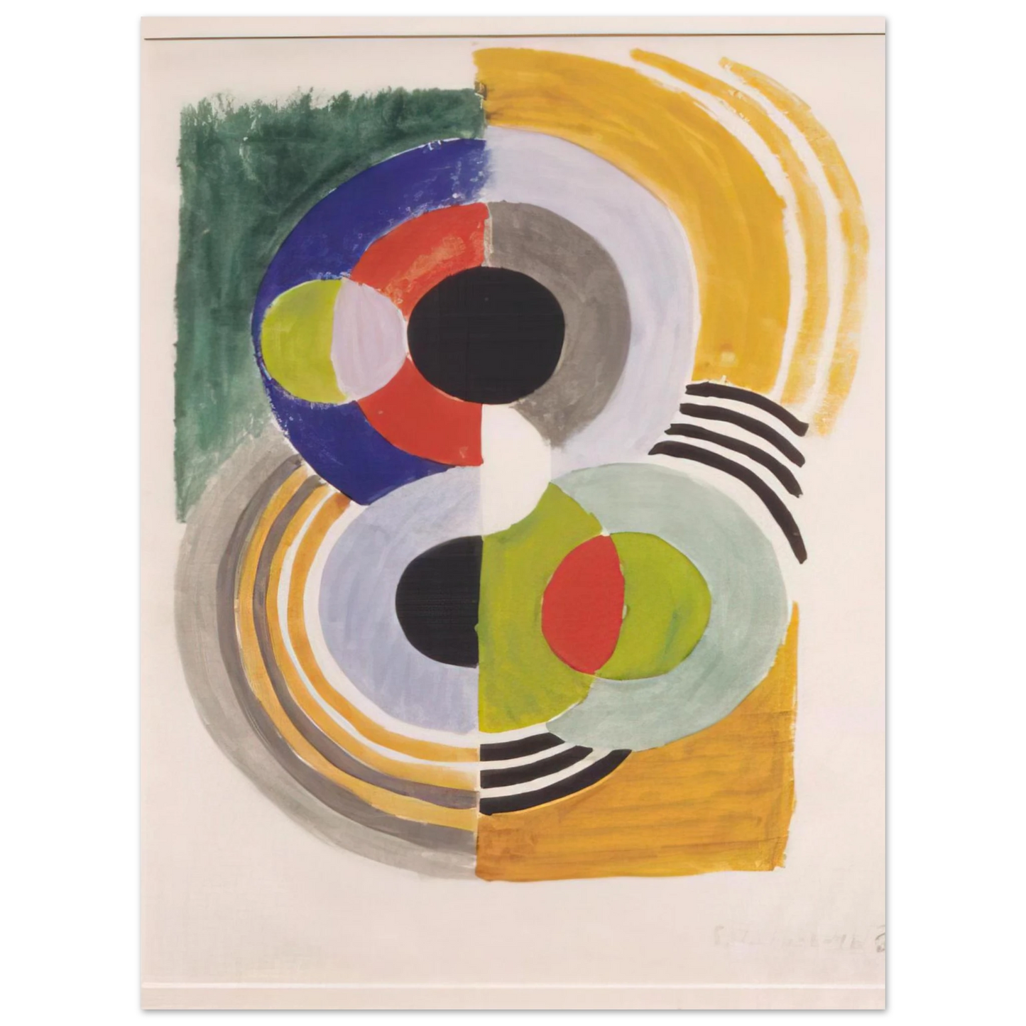 Sonia Delaunay - COMPOSITION WITH DISCS Fine Art Poster - Default Title