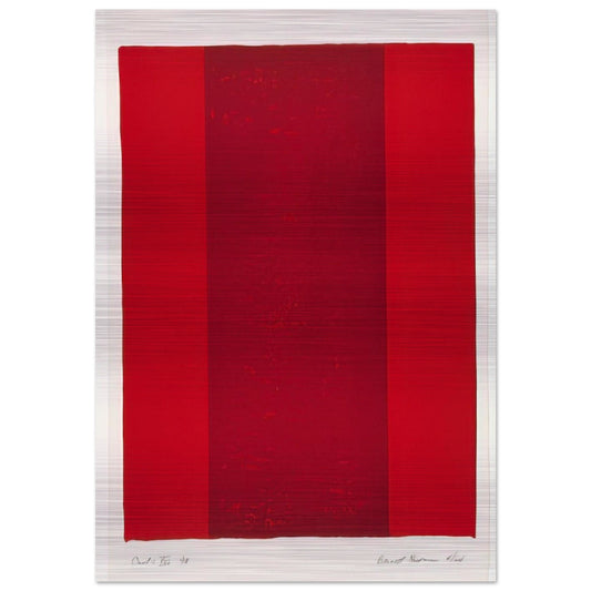 Canto XVI - Barnett Newman Brushed Aluminum Print - 70x100 cm / 28x40 inches | Barnett Newman Aluminum Print | Barnett Newman Prints