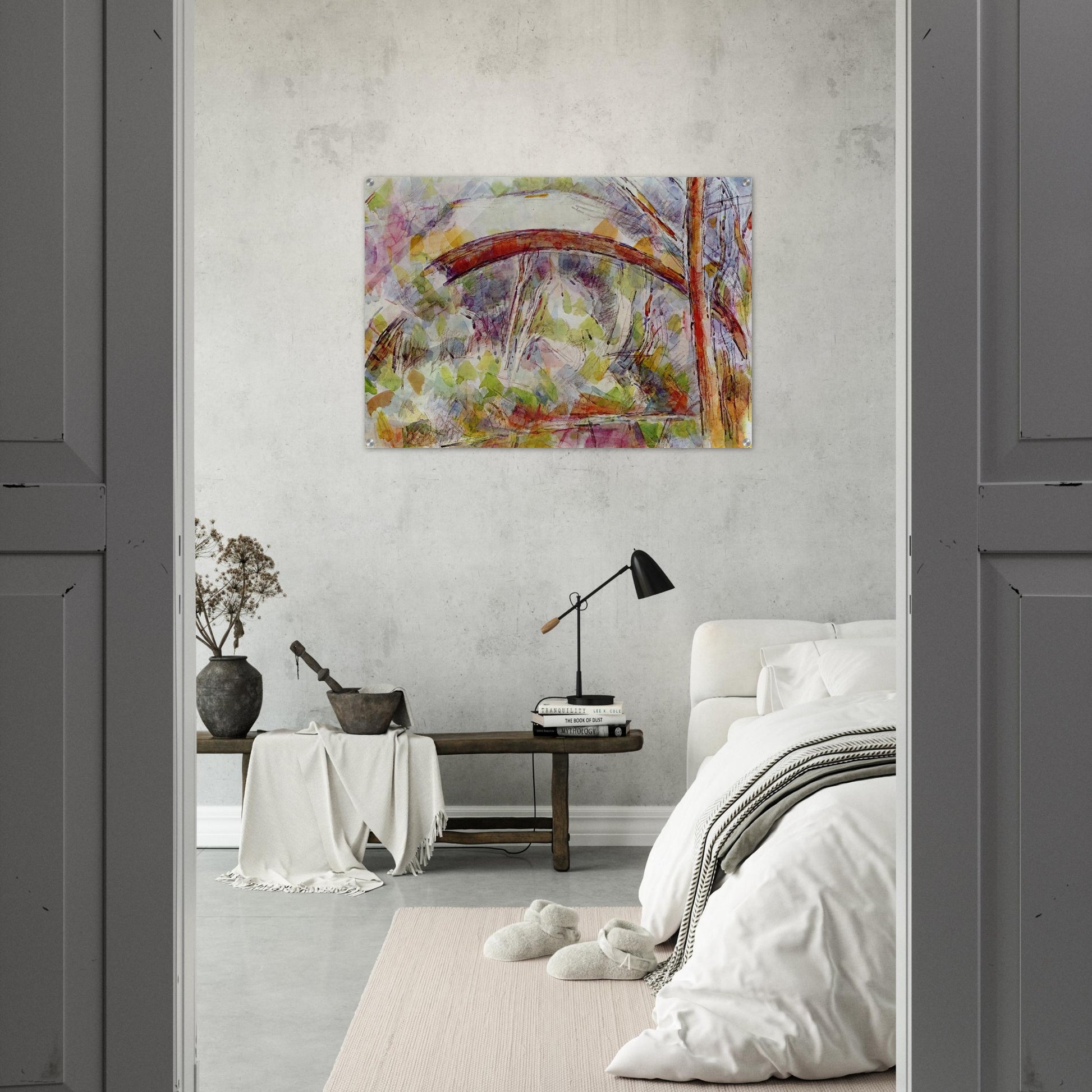 River at the bridge of the three sources - Paul Cézanne Acrylic Print - 70x100 cm / 28x40″ inches | Paul Cézanne Wall Art | Paul Cézanne Prints