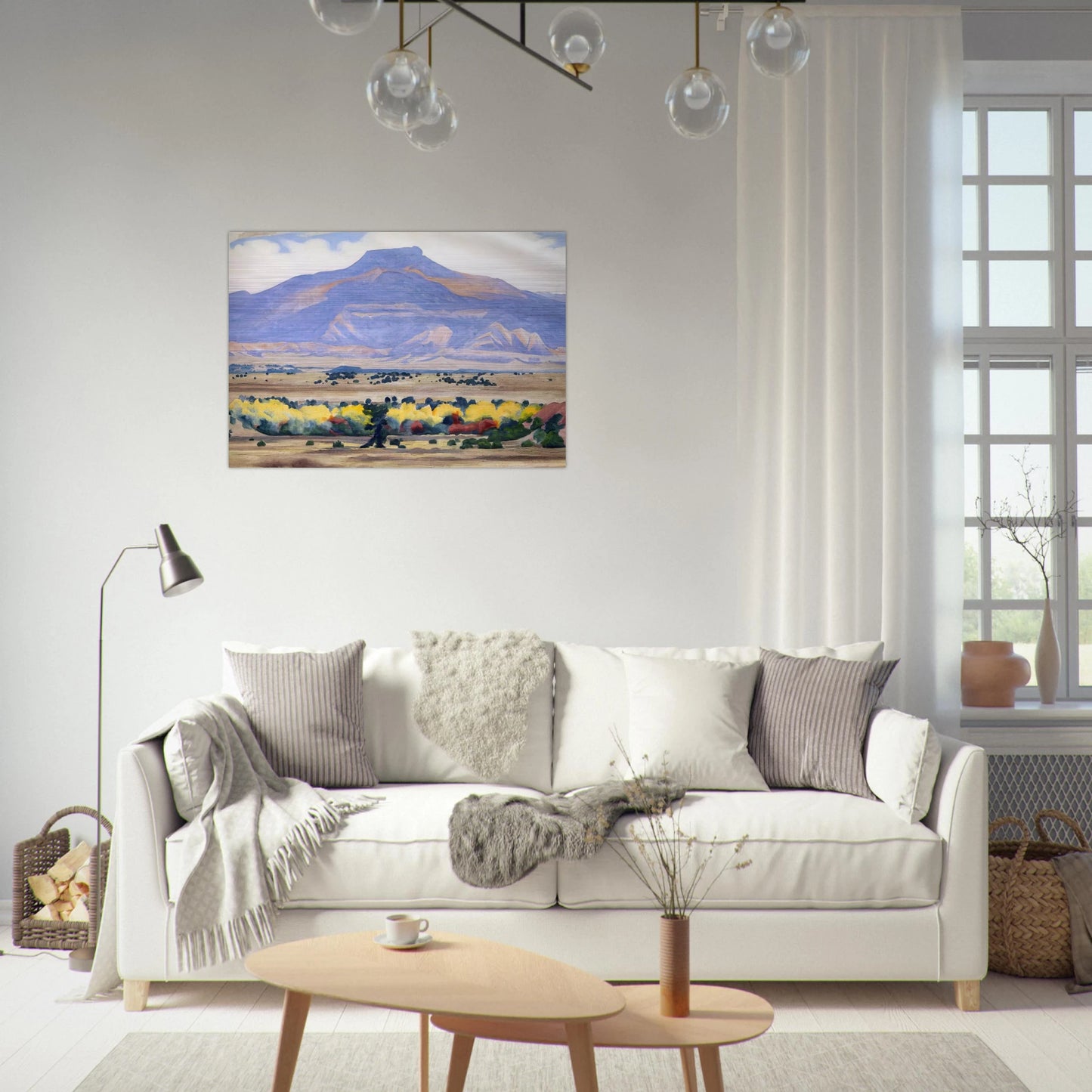 Pedernal - Georgia O'Keeffe Brushed Aluminum Print - 70x100 cm / 28x40 inches | Georgia O'Keeffe Aluminum Print | Georgia O'Keeffe Prints