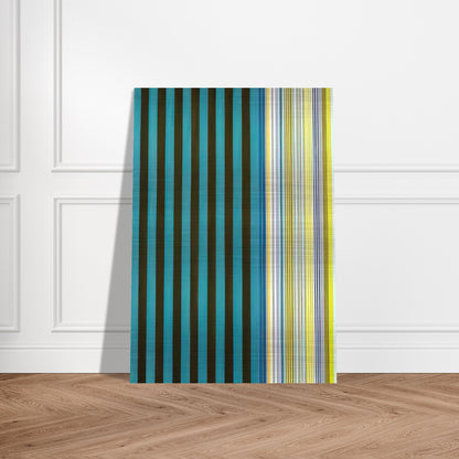 Green Stripes - 1970 - Gene Davis Brushed Aluminum Print - 70x100 cm / 28x40 inches | Gene Davis Aluminum Print | Gene Davis Prints
