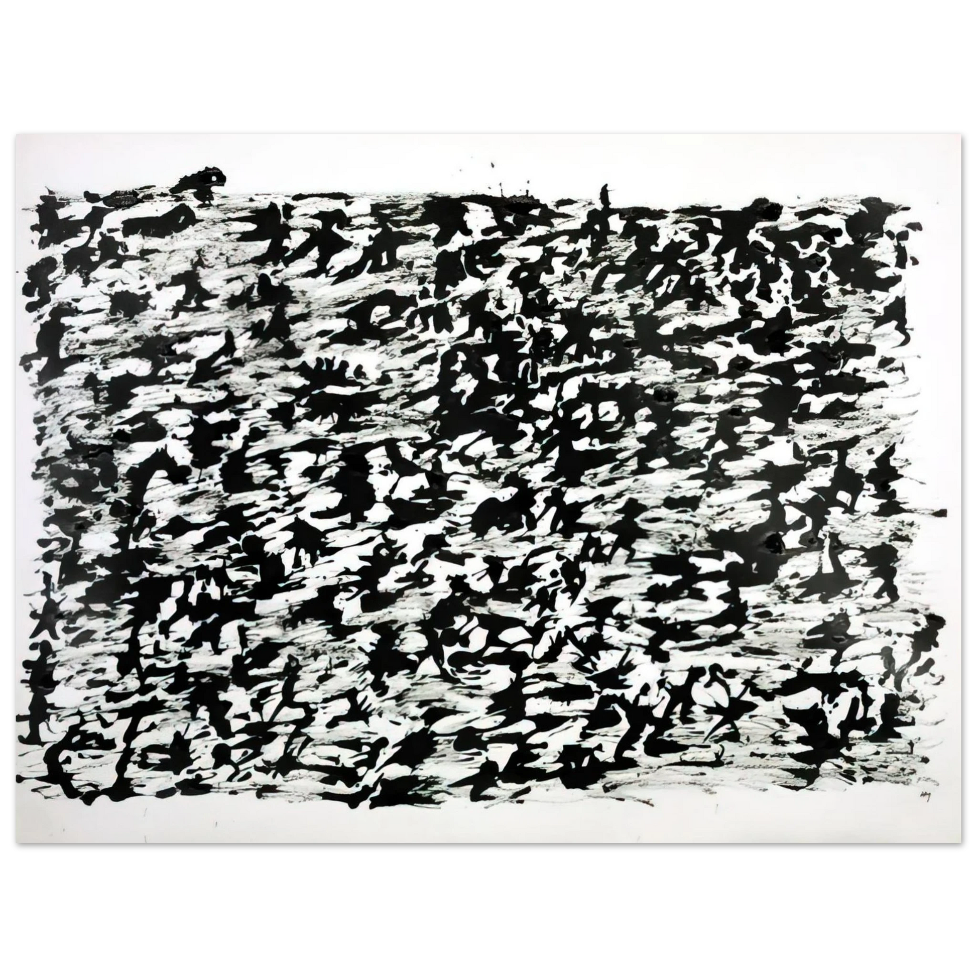 Henri Michaux - Untitled Chinese Ink Drawing - 1961 Fine Art Poster - Default Title