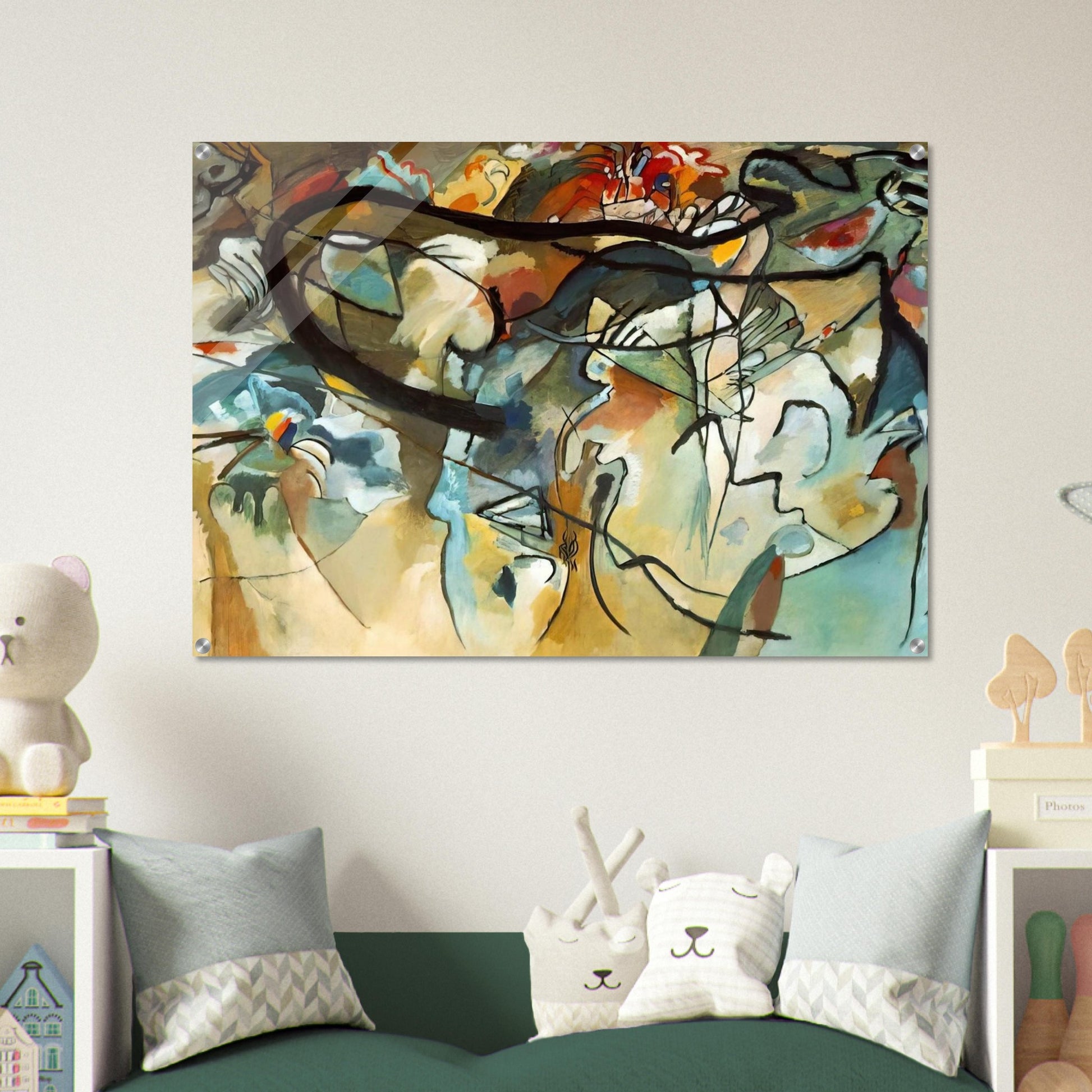 COMPOSITION V 1911 - Wassily Kandinsky Acrylic Print - 70x100 cm / 28x40″ inches | Wassily Kandinsky Wall Art | Wassily Kandinsky Prints