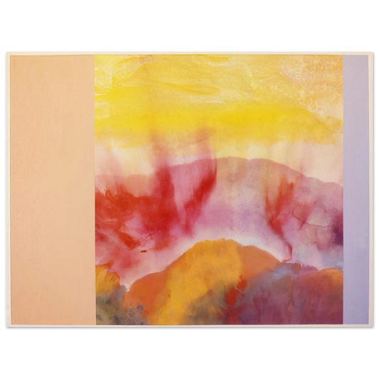 Ronnie Landfield - Mountain Morning - 1993 Fine Art Poster - Default Title