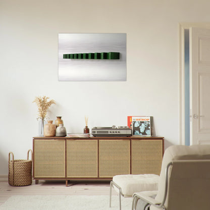 Untitled - 1974 - Donald Judd Brushed Aluminum Print - 70x100 cm / 28x40 inches | Donald Judd Aluminum Print | Donald Judd Prints