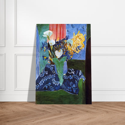 CALLA LILIES IRISES AND MIMOSAS 1913 - Henri Matisse Brushed Aluminum Print - 70x100 cm / 28x40 inches | Henri Matisse Aluminum Print | Henri Matisse Prints