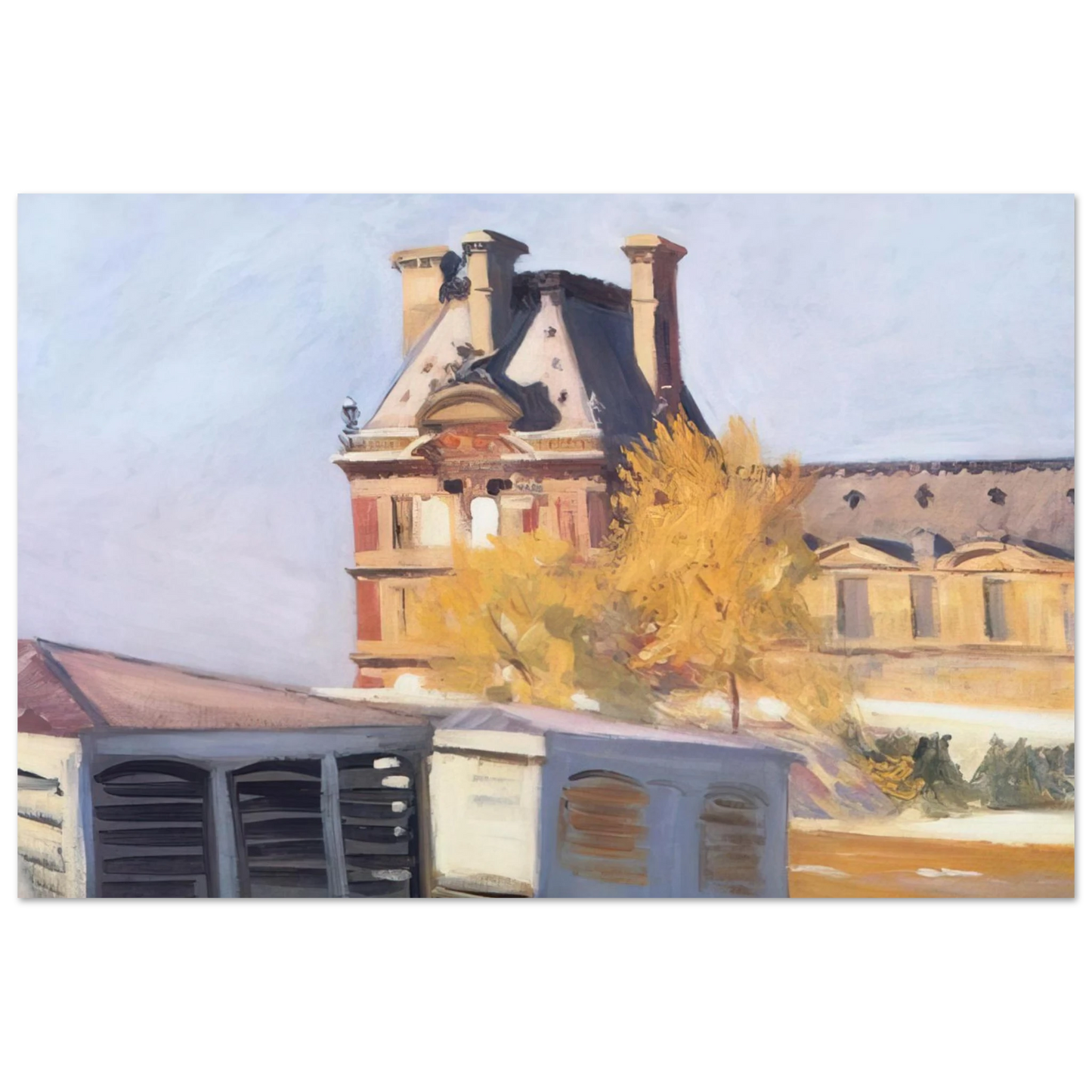Edward Hopper - Le Pavillon de Flore Fine Art Poster - 40x60 cm / 16x24 inches