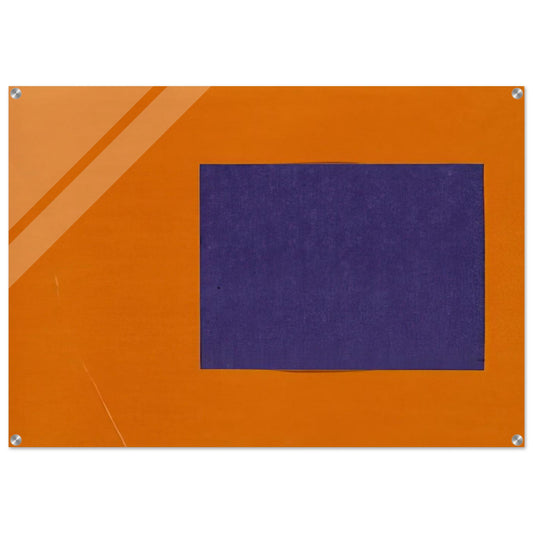 Purple and Orange from the series Line Form Color - Ellsworth Kelly Acrylic Print - 70x100 cm / 28x40″ inches