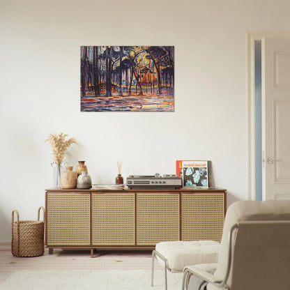Woods near Oele - Piet Mondrian Brushed Aluminum Print - 70x100 cm / 28x40 inches | Piet Mondrian Aluminum Print | Piet Mondrian Prints