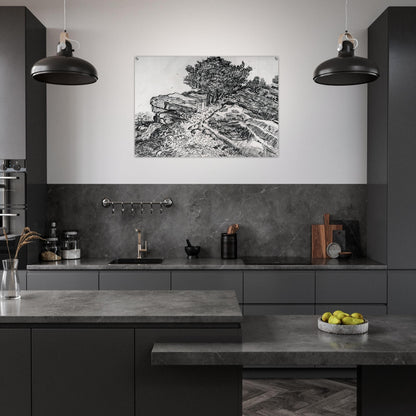 Montmajour - Vincent van Gogh Acrylic Print - 70x100 cm / 28x40″ inches