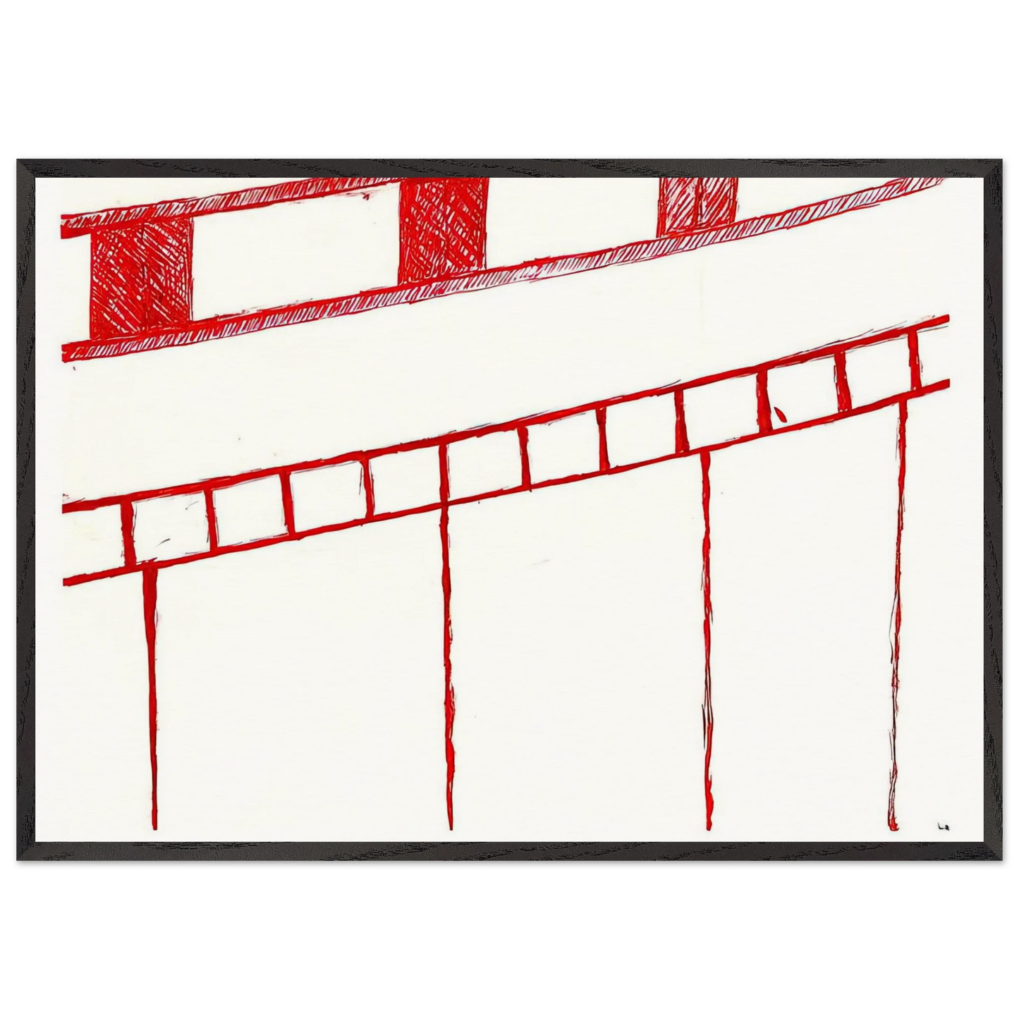 UNTITLED 1995 0 - Louise Bourgeois Framed Art Print – Black Wooden Frame - Default Title - -Framed Art Print