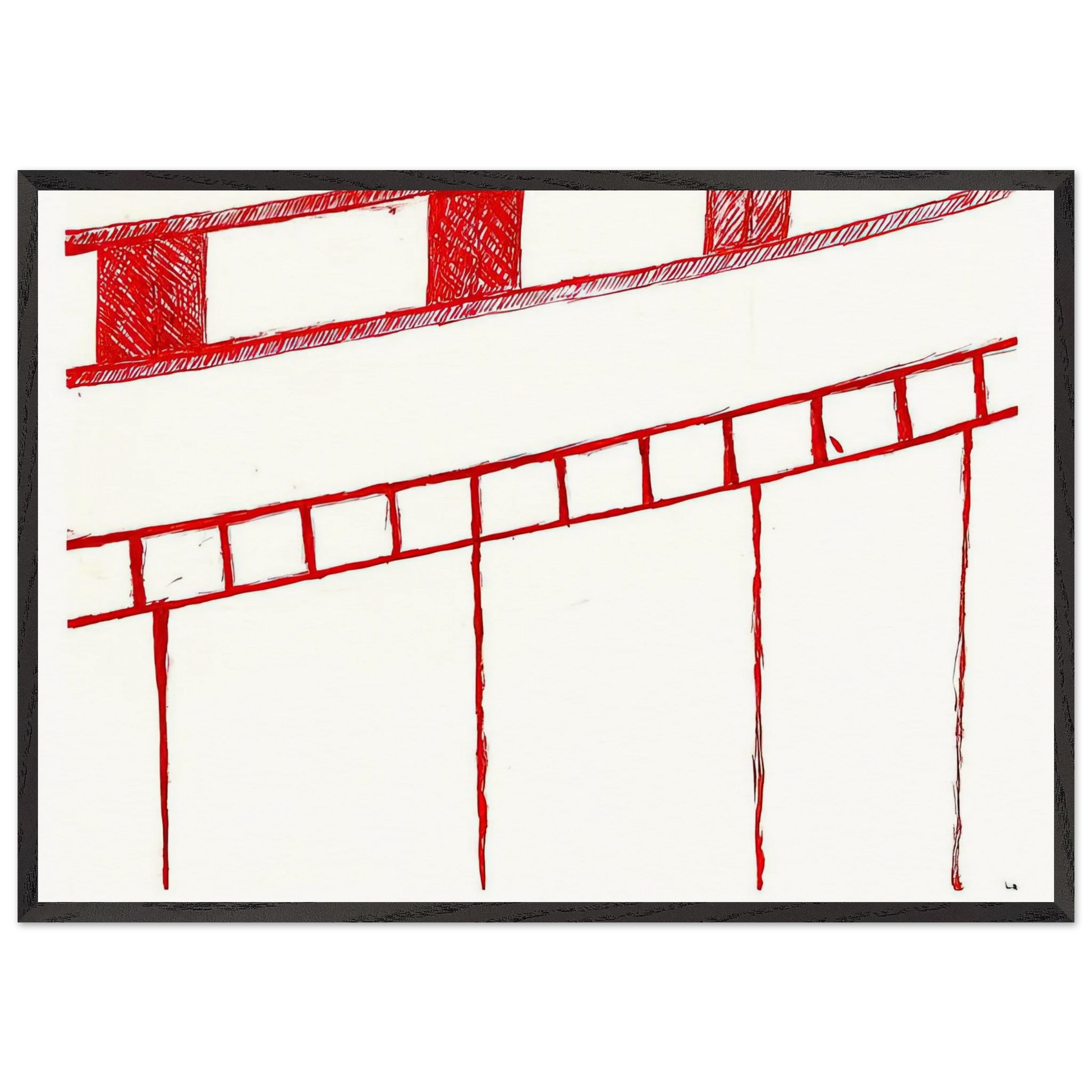 UNTITLED 1995 0 - Louise Bourgeois Framed Art Print – Black Wooden Frame - Default Title - -Framed Art Print