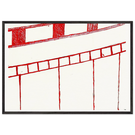 UNTITLED 1995 0 - Louise Bourgeois Framed Art Print – Black Wooden Frame - Default Title - -Framed Art Print