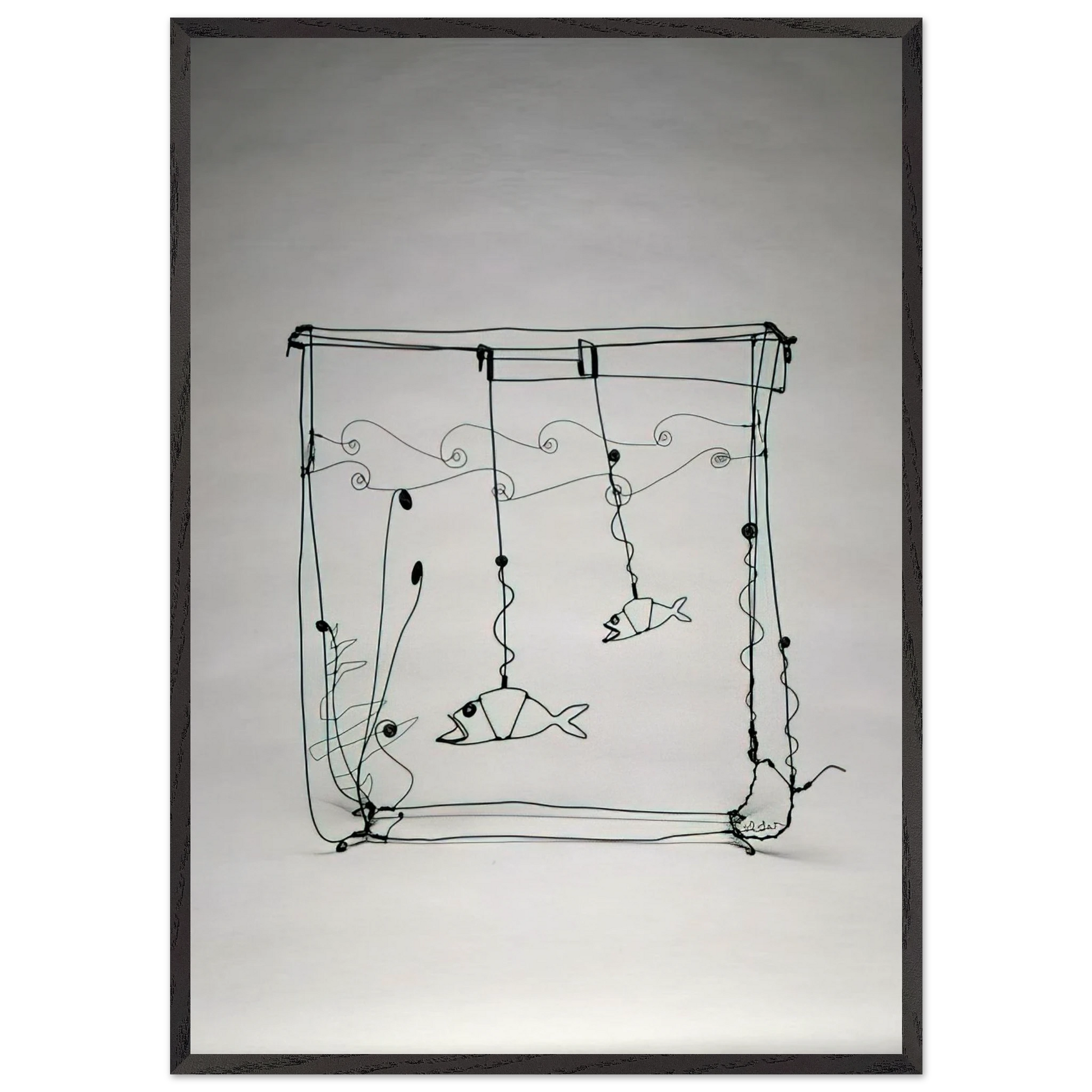 GOLDFISH BOWL 1929 - Alexander Calder Framed Art Print – Black Wooden Frame - Default Title - -Framed Art Print