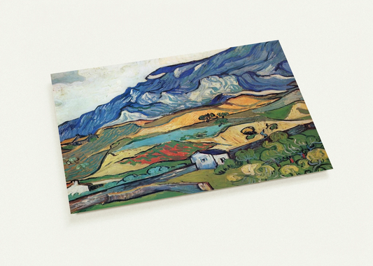 Les Alpilles, Mountain Landscape near South-Reme By Vincent van Gogh Pack of 10 Post Cards | Vincent van Gogh Post Cards | A6 (10.5 x 14.8 cm) - 4.1 x 5.8 inches