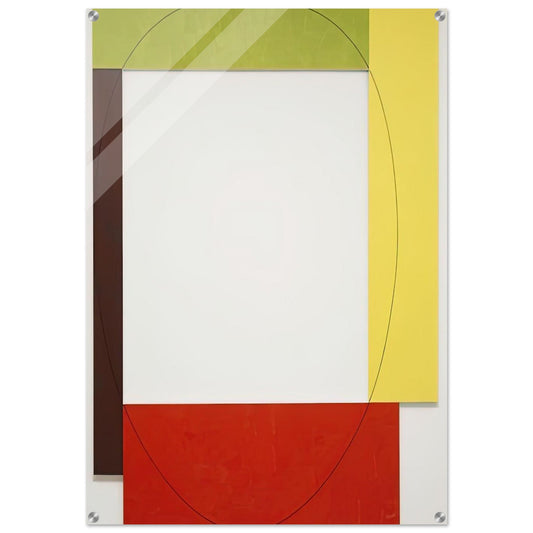 FOUR COLOR FRAME PAINTING 5 PARASOL UNIT 1984 - Robert Mangold Acrylic Print - 70x100 cm / 28x40″ inches