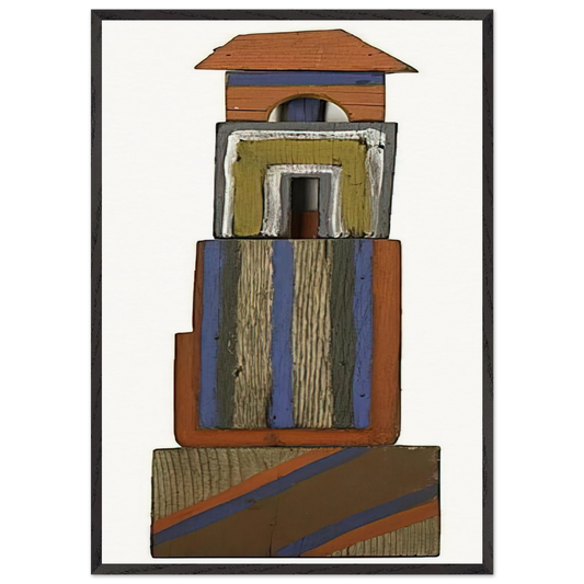 The Tower - 1969 - Betty Parsons Framed Art Print – Black Wooden Frame - Default Title - -Framed Art Print