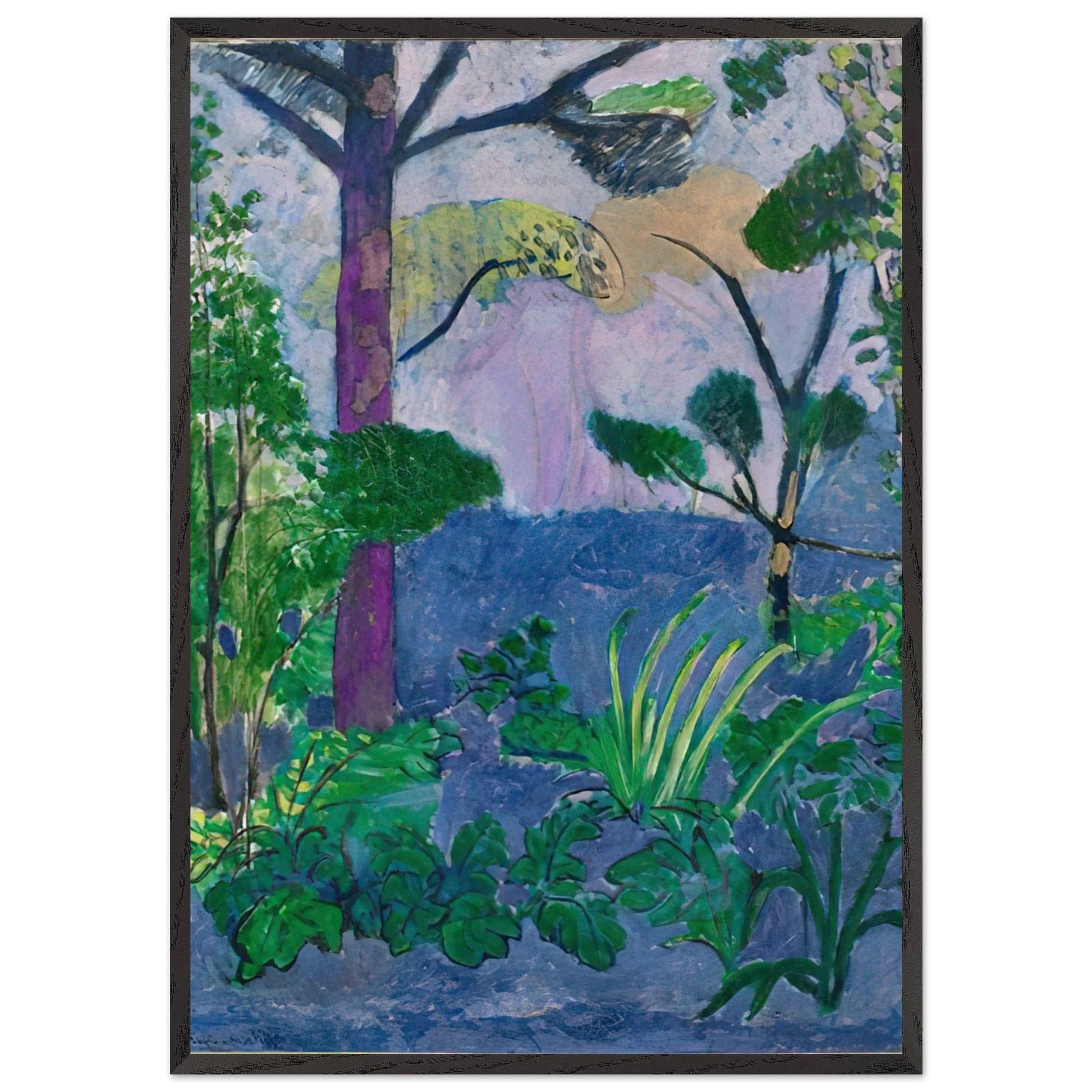 ACANTHUS MOROCCAN LANDSCAPE 1912 - Henri Matisse Framed Art Print – Black Wooden Frame - Default Title - -Framed Art Print
