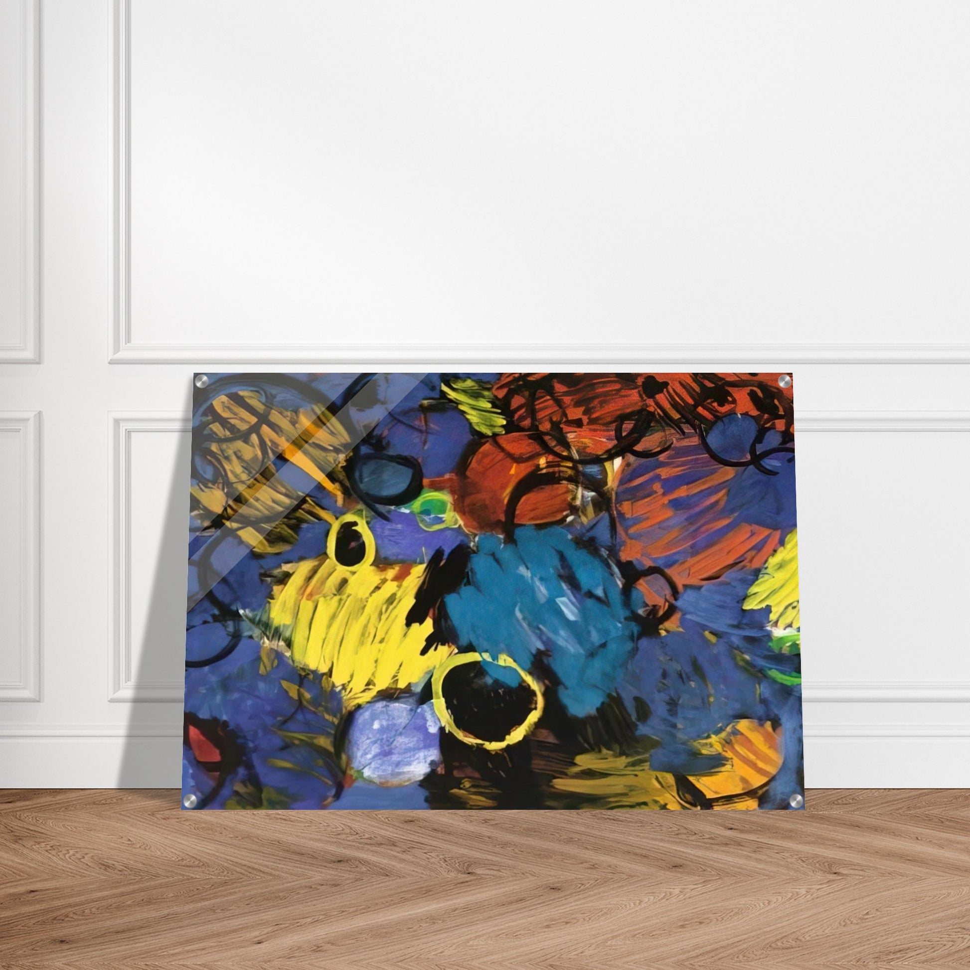 Motion - 1962 - Ernst Wilhelm Nay Acrylic Print - 70x100 cm / 28x40″ inches | Ernst Wilhelm Nay Wall Art | Ernst Wilhelm Nay Prints