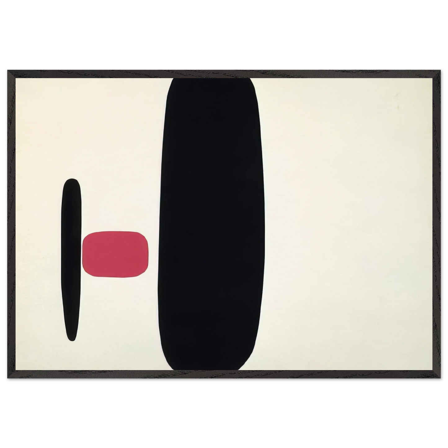 Untitled - Concretism N1 - Bruno Munari Framed Art Print – Black Wooden Frame - Default Title - -Framed Art Print