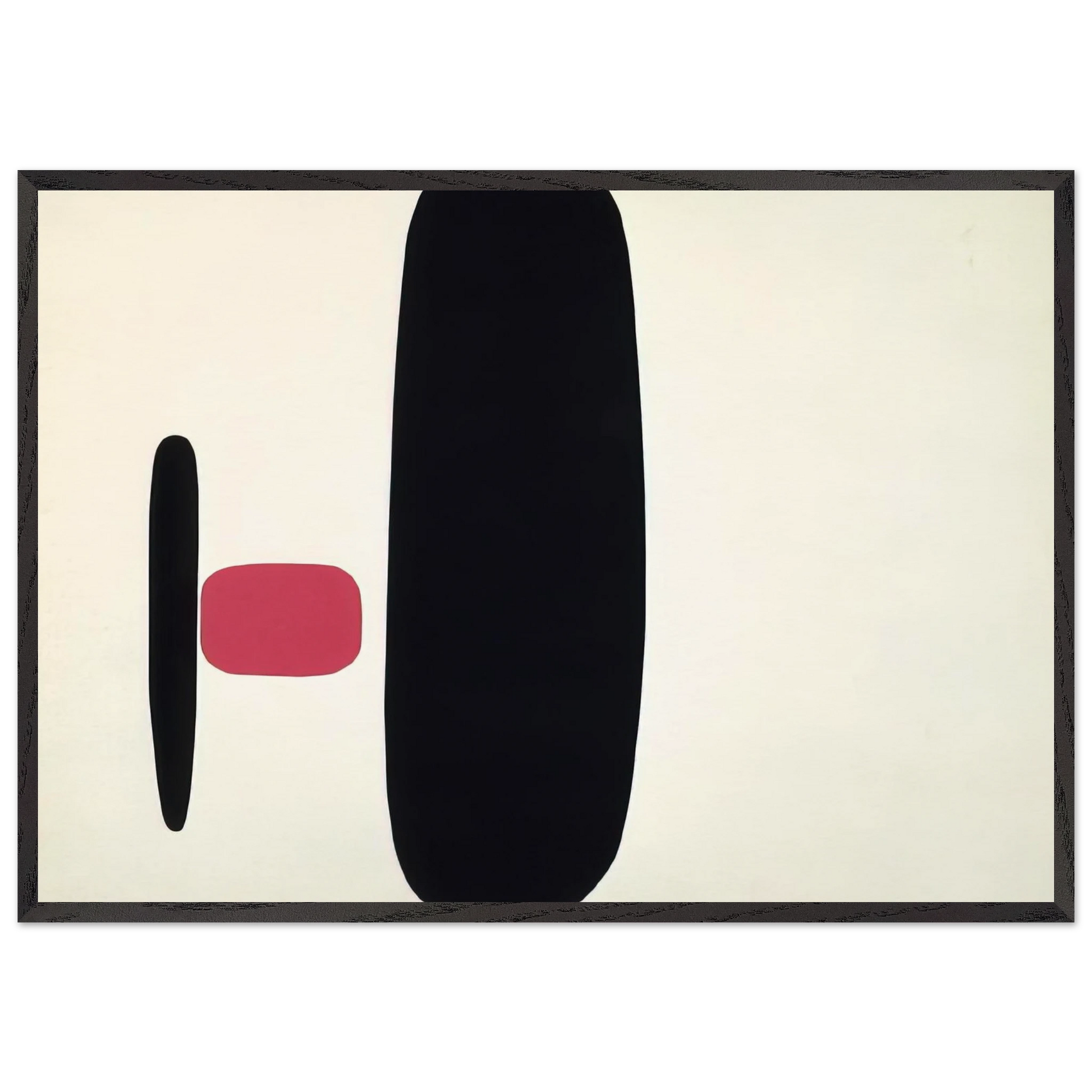 Untitled - Concretism N1 - Bruno Munari Framed Art Print – Black Wooden Frame - Default Title - -Framed Art Print