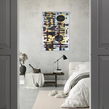 Fête en Zeeland - 1955 - Alfred Manessier Brushed Aluminum Print - 70x100 cm / 28x40 inches | Alfred Manessier Aluminum Print | Alfred Manessier Prints