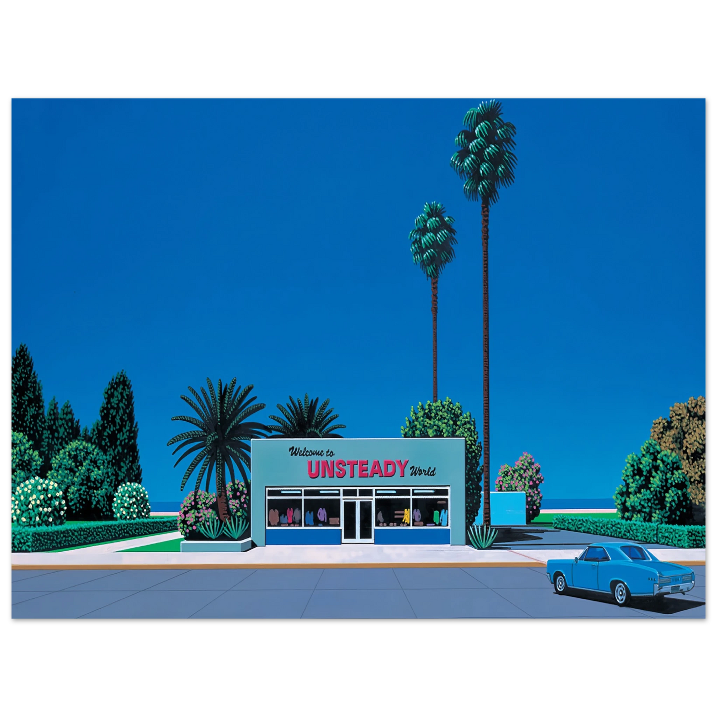 Hiroshi Nagai - Unsteady World Wall Art - 21x29.7 cm / 8x12" - Fine Art Poster - -