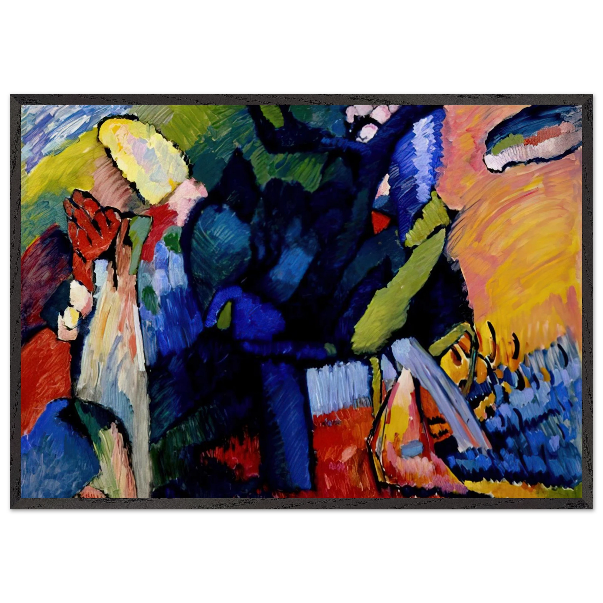 IMPROVISATION 4 1909 - Wassily Kandinsky Framed Art Print – Black Wooden Frame - Default Title - -Framed Art Print