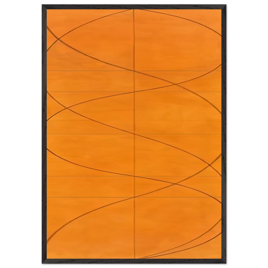 COLUMN PAINTING 16 2004 - Robert Mangold Framed Art Print – Black Wooden Frame - Default Title - -Framed Art Print